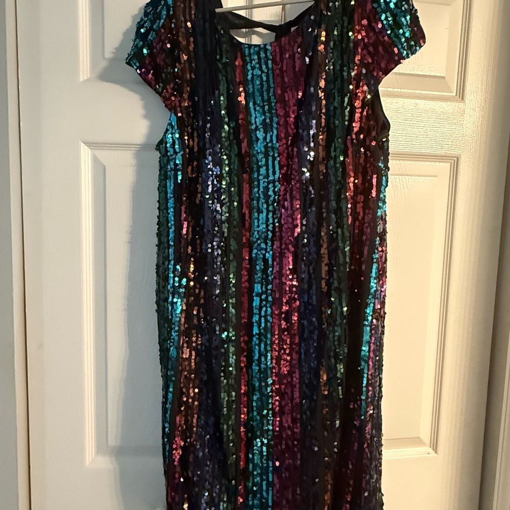 Multicolor Sequin Dress